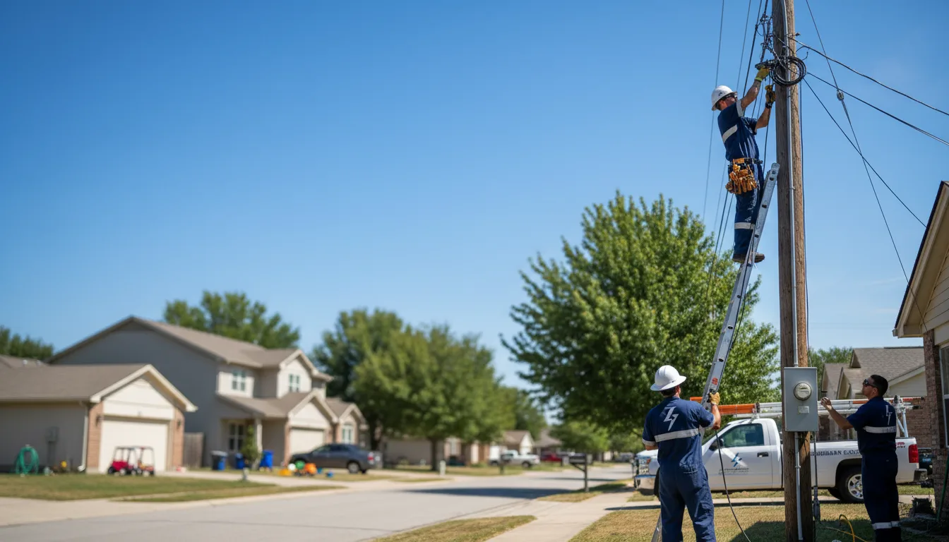 Residential electrician providing installation services in Amanda, OH